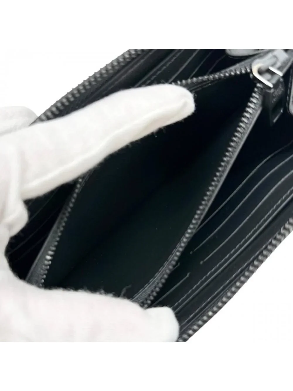 Louis Vuitton Wallet Zippy Horizontal Zip Around Leather Monogram Midnight